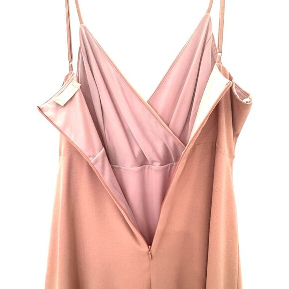 ALTAR'D STATE | Women's Dress Mini Sleeveless Faux Wrap Ruffle L Dusty Rose Pink - Picture 6 of 14